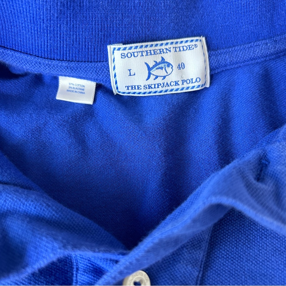Southern Tide Men’s The Skipjack Polo | Size Large | Kansas Jayhawks Logo - Picture 6 of 7